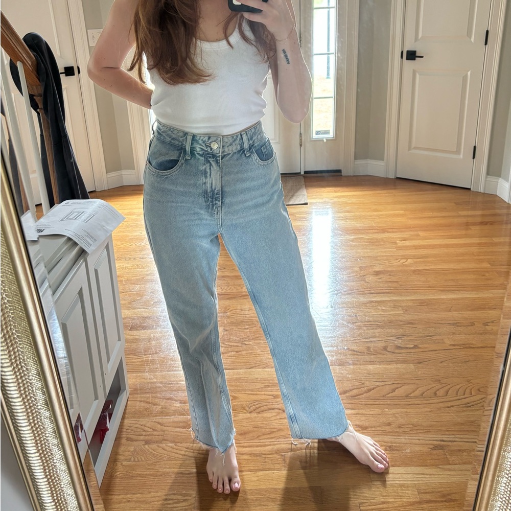 Zara size 6 jeans light washed